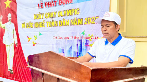 UBND xã Trà Lâm tổ chức ngày chạy Olympic vì sức khỏe toàn dân năm 2025