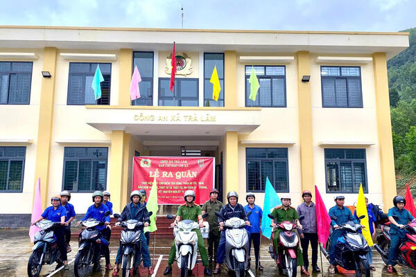 TRÀ LÂM: TỔ CHỨC LỄ RA QUÂN TẤN CÔNG, TRẤN ÁP TỘI PHẠM, BẢO VỆ TẾT NGUYÊN ĐÁN ẤT TỴ 2025